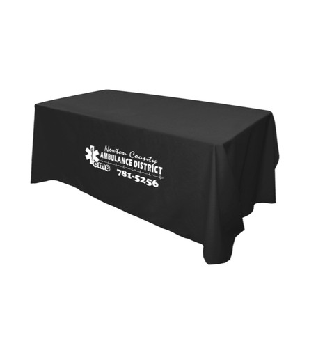 Personalized 6' Flat 4 Sided Table Cover