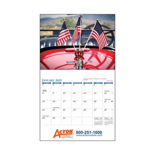American Glory Custom Wall Calendar